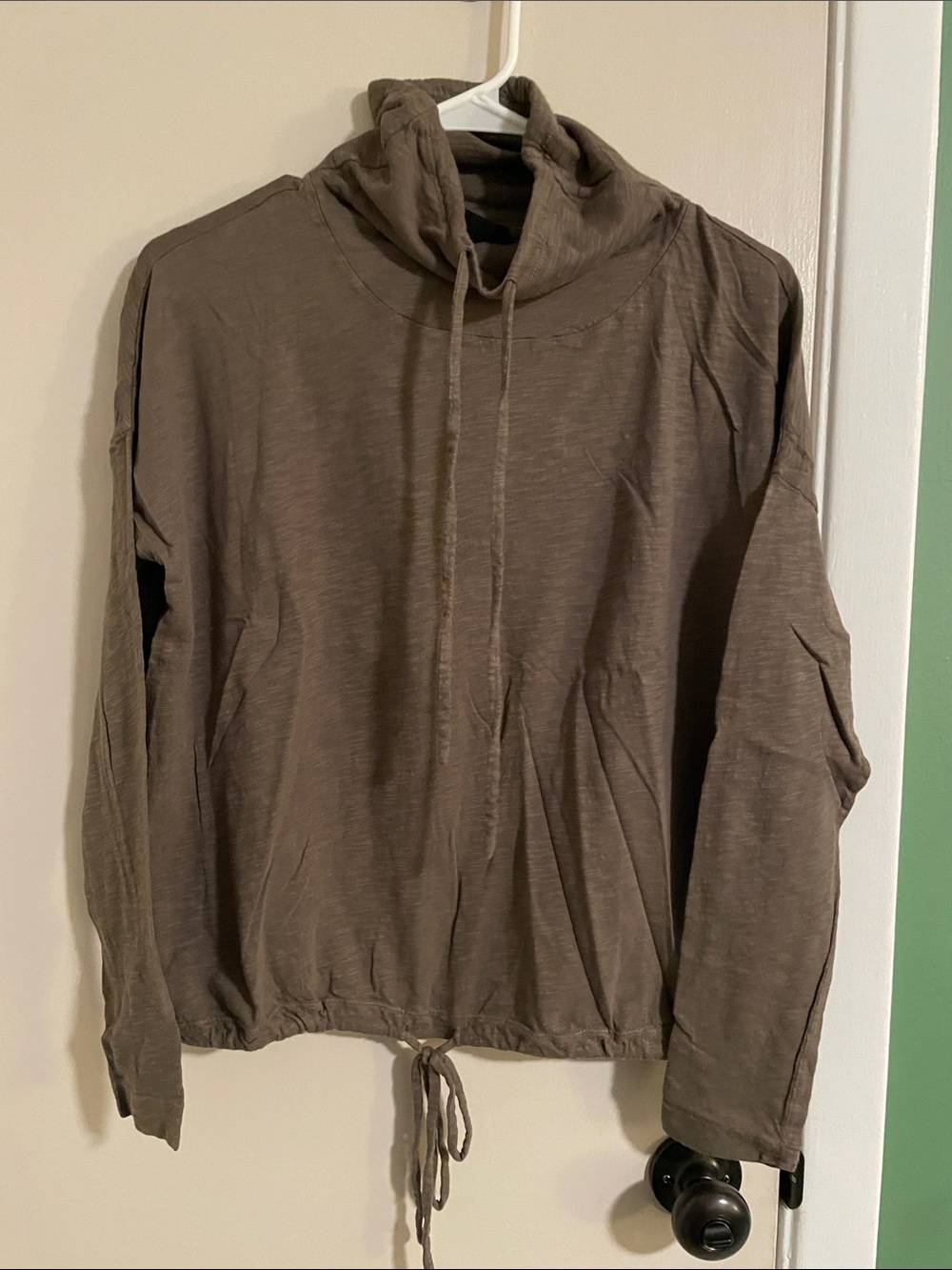 bobi Brown Funnel-Neck Drawstring Pullover Tunic